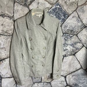 Cabi Marble Gray Double Breast Blazer Jacket Wm S
